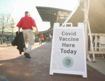 Free COVID-19 vaccines are offered in May before a baseball game between the Rochester Red Wings and the Scranton/Wilkes-Barre RailRiders in Rochester, N.Y. (Joshua Bessex/Getty Images)