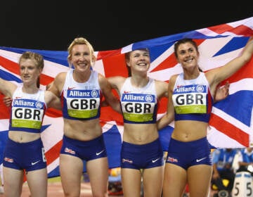 Olivia Breen (right), a Welsh Paralympian seen here in 2015, recently recounted a competition official remarking that her briefs were 