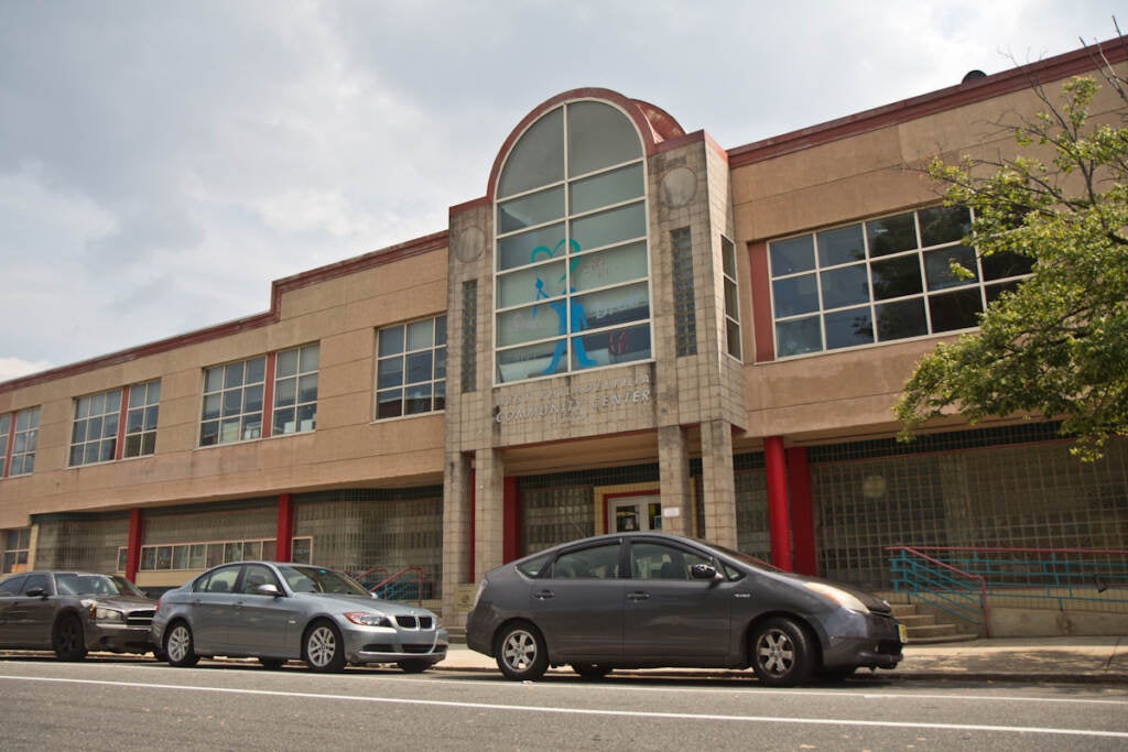 The exterior of a community center in Mantua