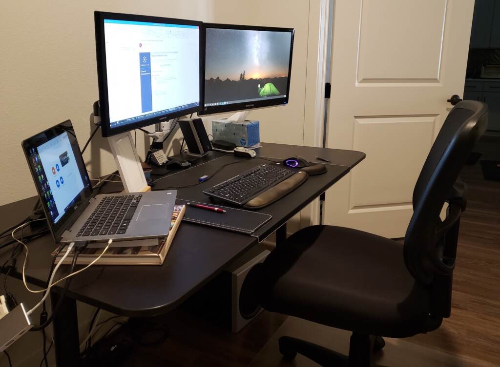 An ergonomically designed workstation