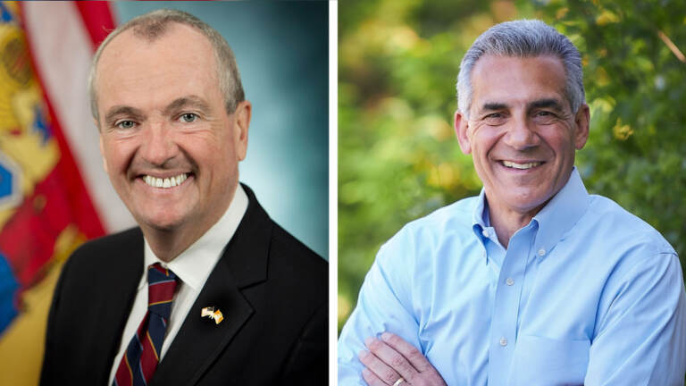 New Jersey Gov. Phil Murphy (left) and Jack Ciattarelli