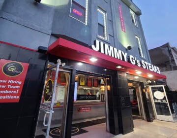 The exterior of Jimmy G's Steaks