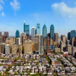 The Philadelphia skyline