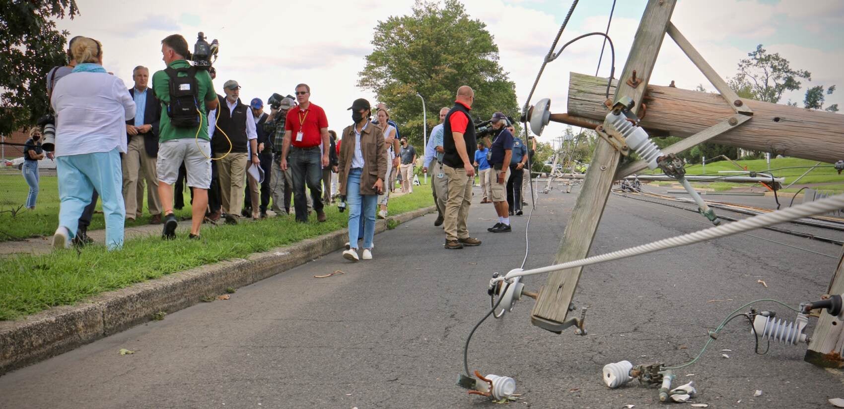 Gov. Tom Wolf tours parts of Montgomery County hurt by tornado damage