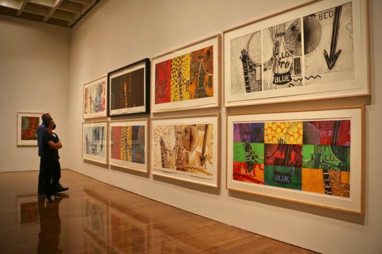 A lifetime retrospective of the work of Jasper Johns, organized by the Philadelphia Museum of Art and the Whitney Museum of American Art, is being presented simultaneously at both institutions. Visitors who attend the exhibition at one venue will get half-price admission to the other