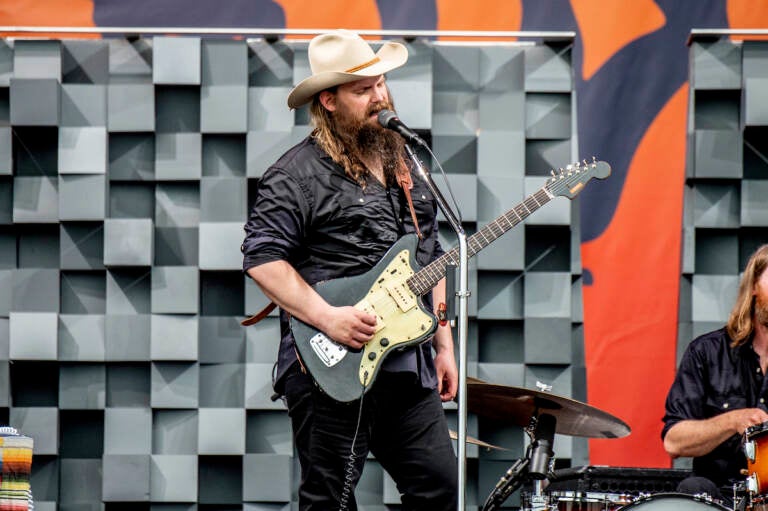 Chris Stapleton performs at the New Orleans Jazz and Heritage Festival on Friday, May 3, 2019, in New Orleans