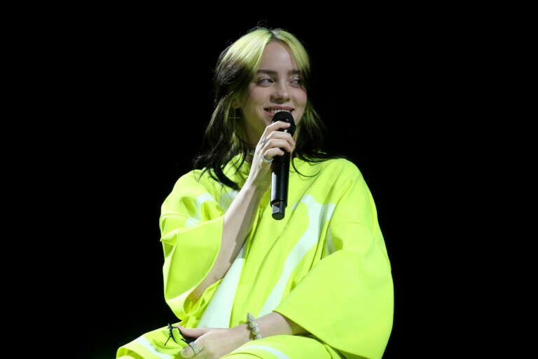 Billie Eilish perfroms live on stage at the 2020 Spotify Best New Artist Party at The Lot Studios on Thursday, Jan. 23, 2020, in West Hollywood, Calif. (Photo by Willy Sanjuan/Invision/AP)