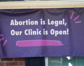 A sign hangs outside the Whole Women's Health Clinic in Fort Worth, Texas, Wednesday, Sept. 1, 2021.  (AP Photo/LM Otero)