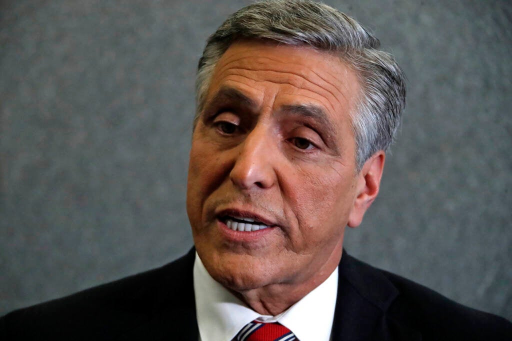 A close-up of Lou Barletta