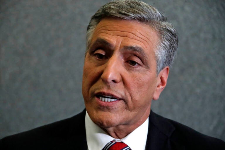 A close-up of Lou Barletta