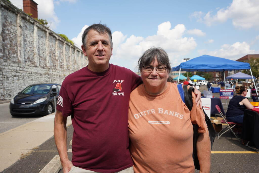 Charles Delaney (L) and Audrey Delaney (R) were both happy to see all of the resources being offered to the community