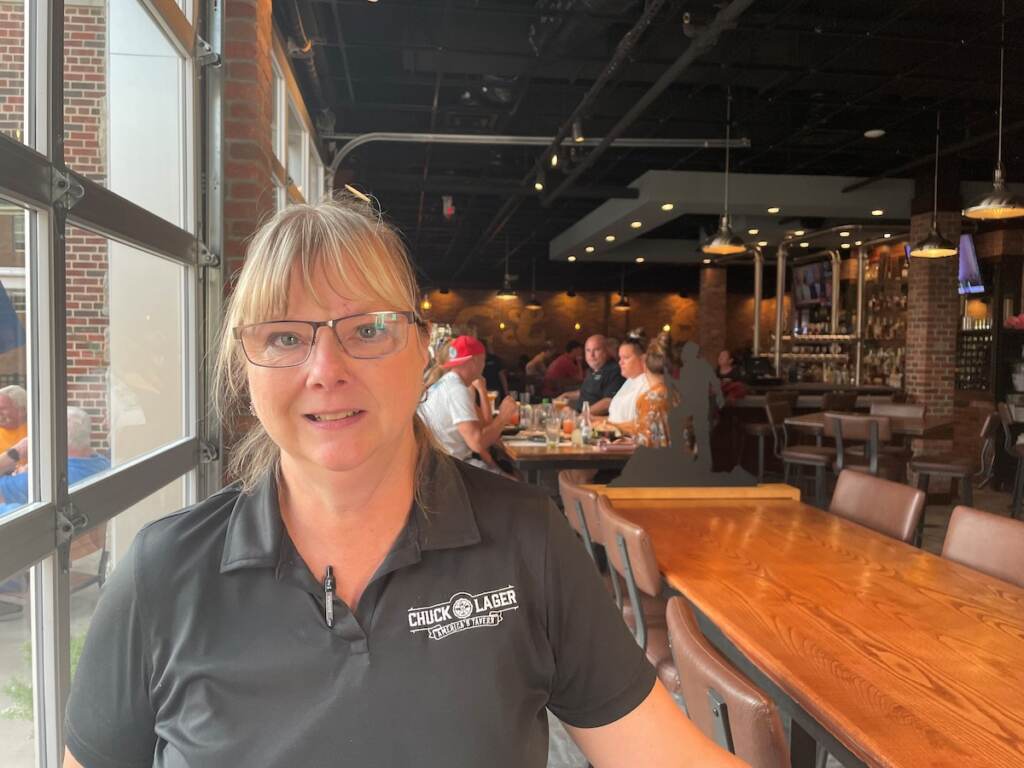 Dawn Joyce runs Chuck Lager bar and grill in Pike Creek