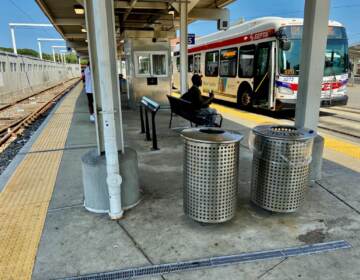 Standing vs Sitting bench at SEPTA's 69th Street Terminal (Courtesy of SEPTA)