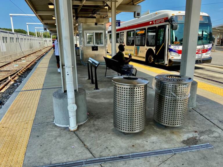 Standing vs Sitting bench at SEPTA's 69th Street Terminal (Courtesy of SEPTA)