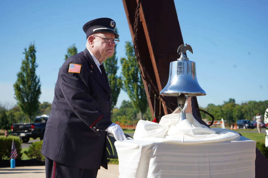 The bell was rung during moments of importance at the morning ceremony