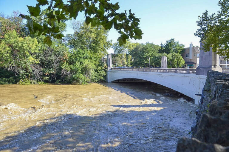 The Brandywine River crested to record levels on Thursday. (City of Wilmington)