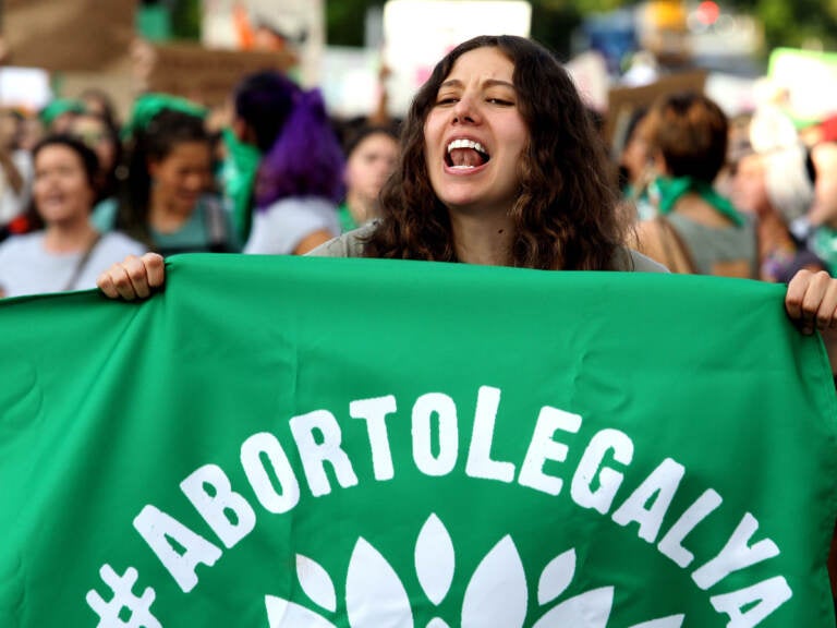 Activists supporting the decriminalization of abortion in Mexico march in Guadalajara, Mexico, on September 28, 2019. Mexico's Supreme Court has ruled that it is unconstitutional to punish abortion. (Ulises Ruiz/AFP via Getty Images)