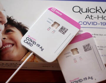 At-home tests are becoming increasingly difficult to find despite manufacturers boosting production as COVID-19 cases rise in schools and employers increase monitoring. (Scott Olson/Getty Images)