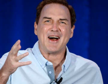 Norm Macdonald speaks during a panel discussion of reality television talent show 