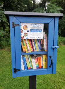 WHYY Little Libraries book stand