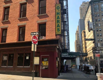 O’Hara’s Restaurant and Pub, a few blocks from the World Trade Center has become a place to remember 9/11. (Hannah Fullmer for WHYY)