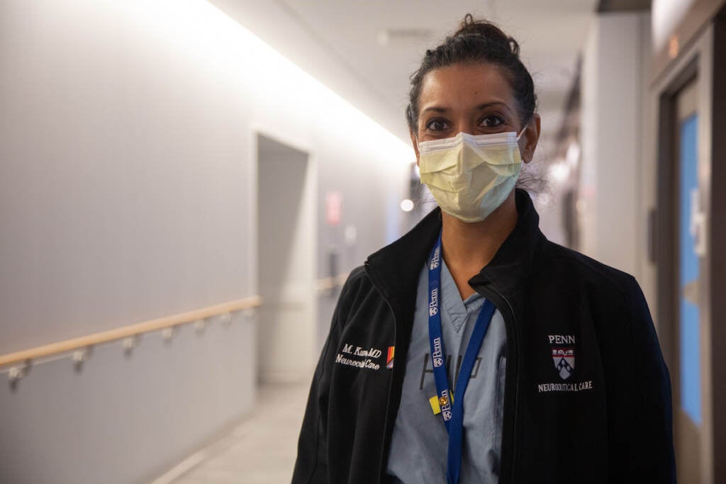 Dr. Monisha Kumnar is the Director the of new Neuro ICU wing at the new Pavilion building at the Hospital of the University of Pennsylvania