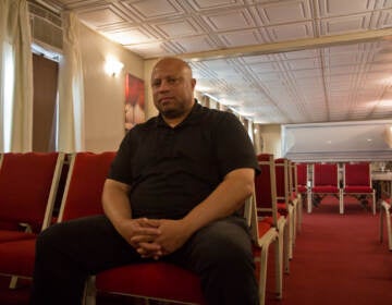 Michael Forrest is the director and owner of Forrest-Walker Funeral home in West Philadelphia. (Kimberly Paynter/WHYY)