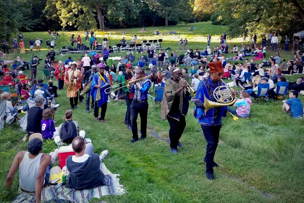  ''Summoning the Future Forrest'' event at Awbury Arboretum. 