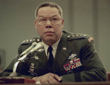 Gen. Colin Powell is seen in military uniform