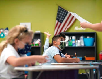 A a student listens to the teacher's instructions at iPrep Academy