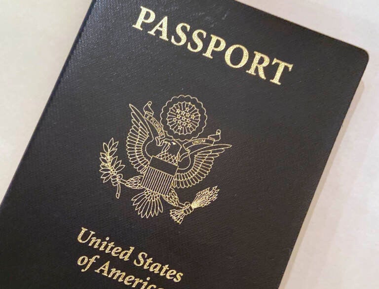 A U.S. Passport cover