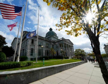 Montgomery County courthouse on a sunny day.