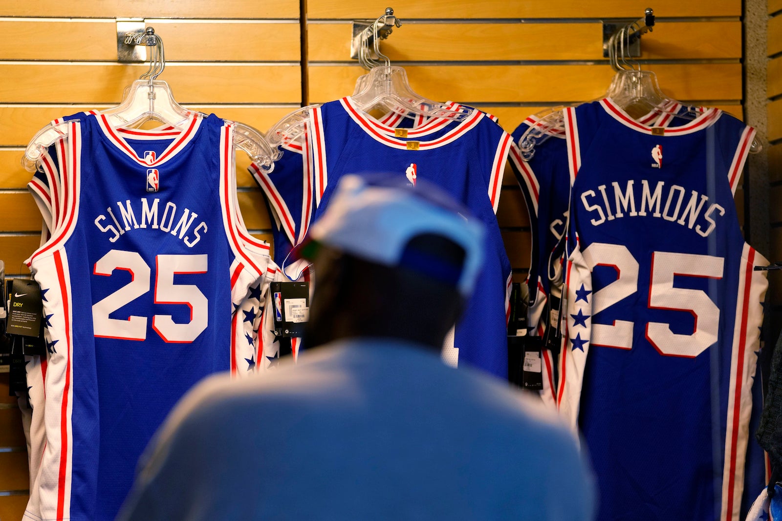 Ben Simmons Back Signed Philadelphia 76ers Home Jersey