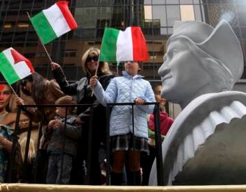 Monday, Oct. 11, 2021 federal holiday dedicated to Christopher Columbus continues to divide those who view the explorer as a representative of Italian Americans’ history and those horrified by an annual tribute that ignores the native people whose lives and culture were forever changed by colonialism.(AP Photo/Seth Wenig, File)