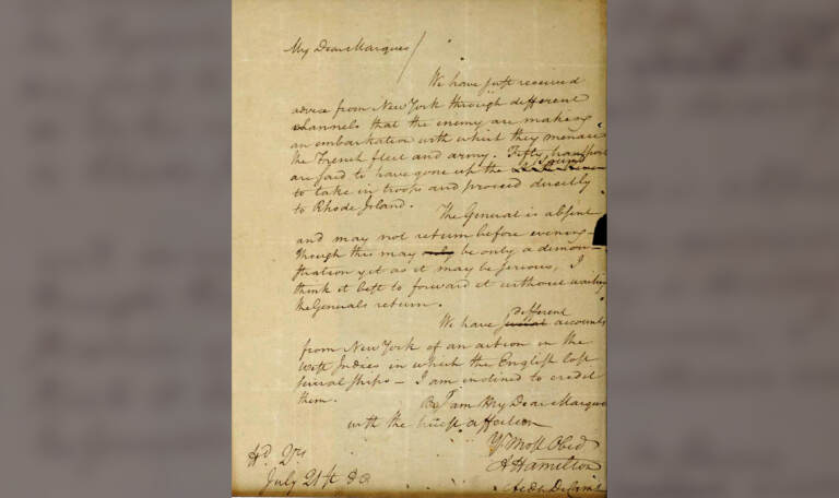 Alexander Hamilton letter at center of legal fight returned WHYY