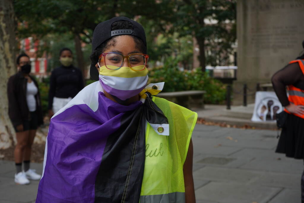 Bri Golphin, one of the organizers of the march, said that a lot of people _claim_ to be allies. They said that if people were truly sincere, then allies should show up to rallies