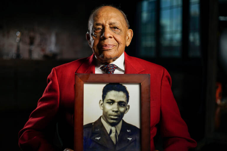 Retired Lt. Colonel Harold Brown, a member of World War II’s Tuskegee Airmen