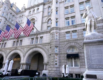 Former President Donald Trump's company lost more than $70 million operating his Washington, D.C., hotel while he was in office, according to documents released by congressional Democrats on Friday. (Julio Cortez/AP)