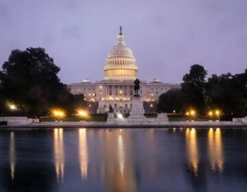 WASHINGTON, DC - OCTOBER 06: A view of the U.S. Capitol at dawn on Wednesday morning October 6, 2021 in Washington, DC