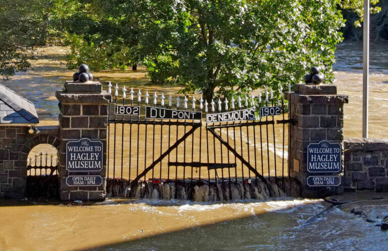 Located on the banks of the Brandywine River, Hagley Museum and Library suffered millions of dollars in damage as the remnants of Hurricane Ida dumped heavy rains on the region. (photo courtesy Hagley Museum and Library)