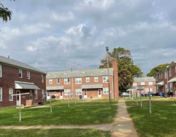 New homes will replace 70-year-old ones like this section of Riverside. (Cris Barrish/WHYY)