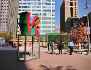 LOVE Park was the scene of a fatal shooting Tuesday night. A security guard for the Christmas Village has been charged