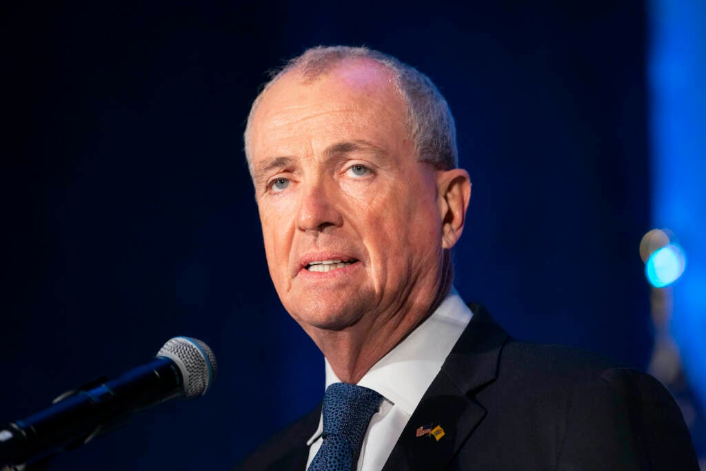 New Jersey Gov. Phil Murphy speaks to supporters