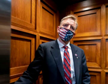 Paul Gosar takes an elevator