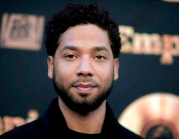 Jussie Smollett poses for a photo