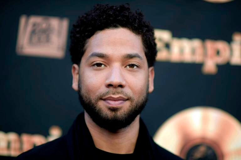 Jussie Smollett poses for a photo