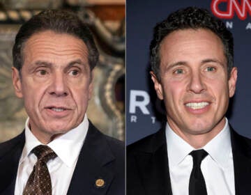 File photo: New York Gov. Andrew Cuomo, left, appears during a news conference about COVID-19 at the State Capitol in Albany, N.Y., on Dec. 3, 2020, and his brother CNN anchor Chris Cuomo attends the 12th annual CNN Heroes: An All-Star Tribute at the American Museum of Natural History in New York on Dec. 9, 2018. CNN said Tuesday, Nov. 30, 2021, it was suspending Chris Cuomo indefinitely after details emerged about how he helped his brother, as he faced charges of sexual harassment