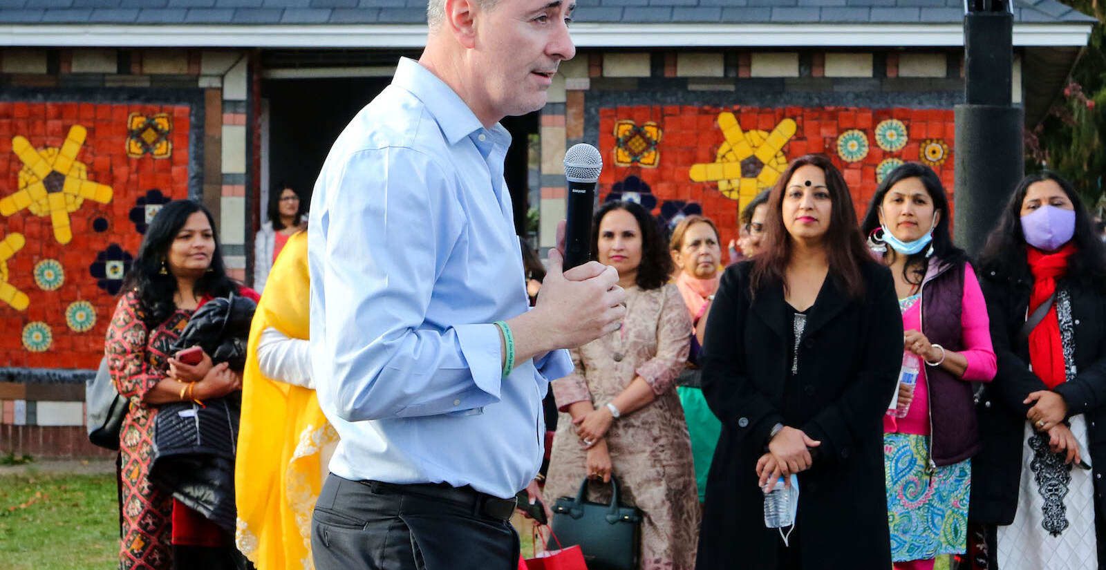 Rep. Brian Fitzpatrick attends the first annual Diwali festival