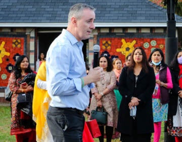 Rep. Brian Fitzpatrick attends the first annual Diwali festival