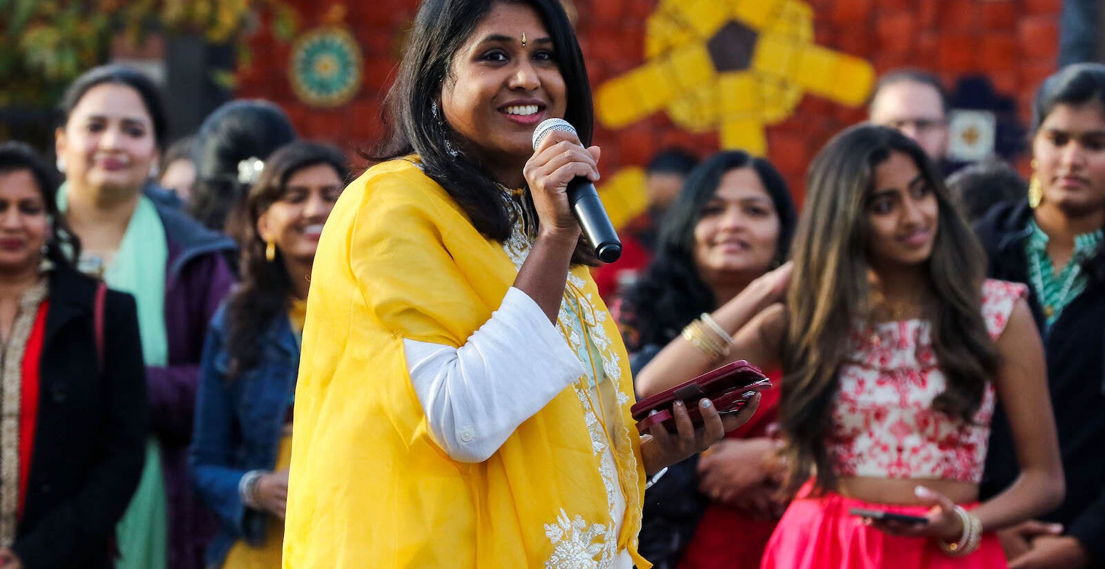 Silvi Haldipur at the first annual Diwali festival